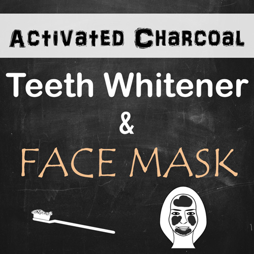 Activated charcoal teeth whitener and face mask