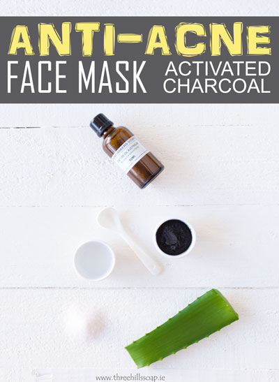 Anti-acne face mask from activated charcoal