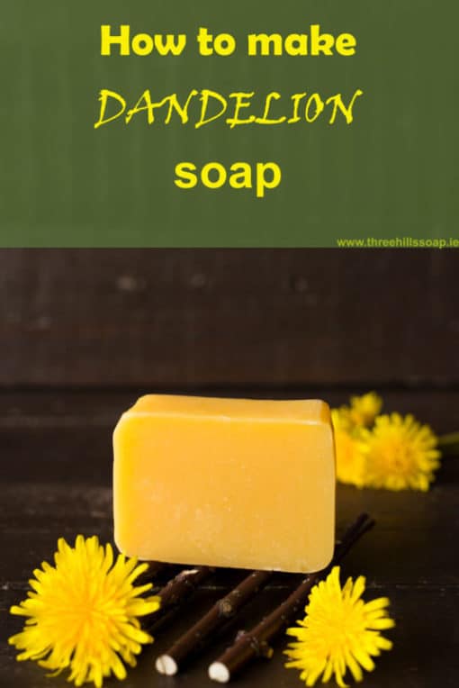 Cold Process Dandelion Soap Recipe in 10 Steps Three Hills Soap