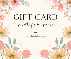 watercolured flowers and sing gift card just for you